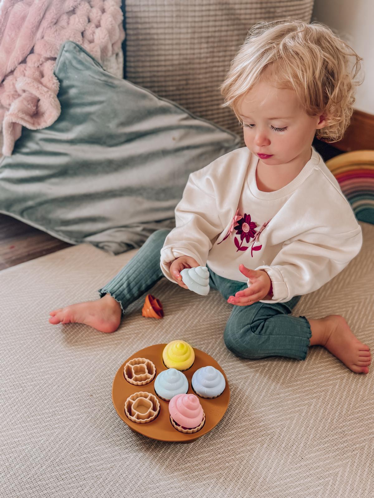 Foytined Sweet Treats: The Ultimate Silicone Cupcake Play Set for Little Explorers